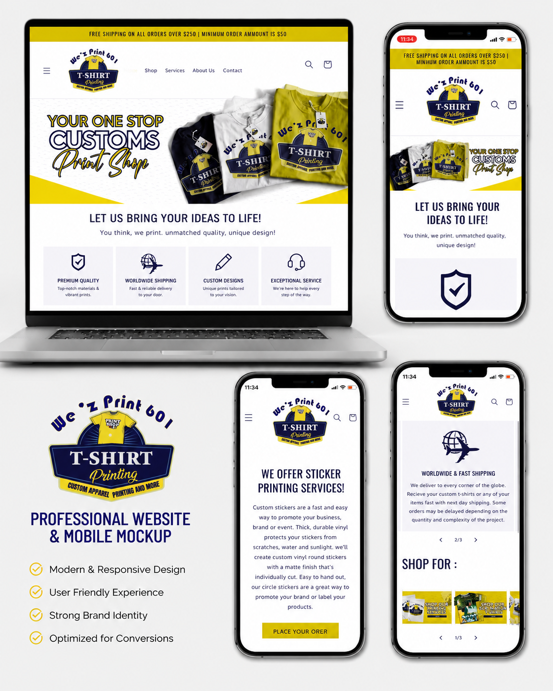 Shopify Website Design