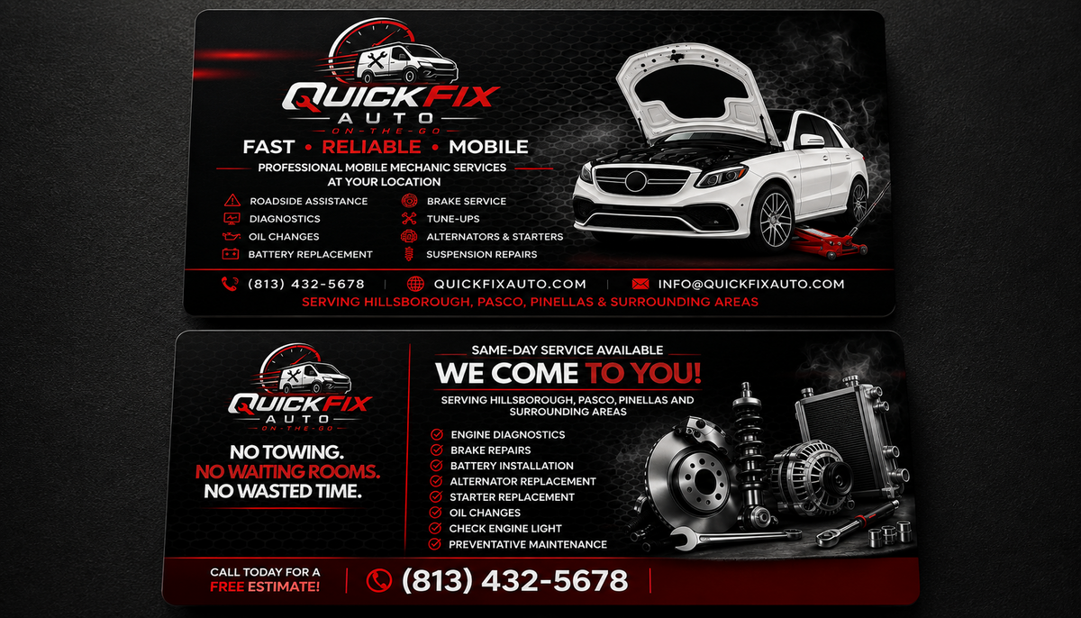 Business Card Design (Front & Back)